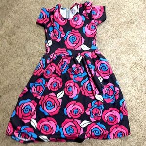 Rose printed LuLaRoe Amelia